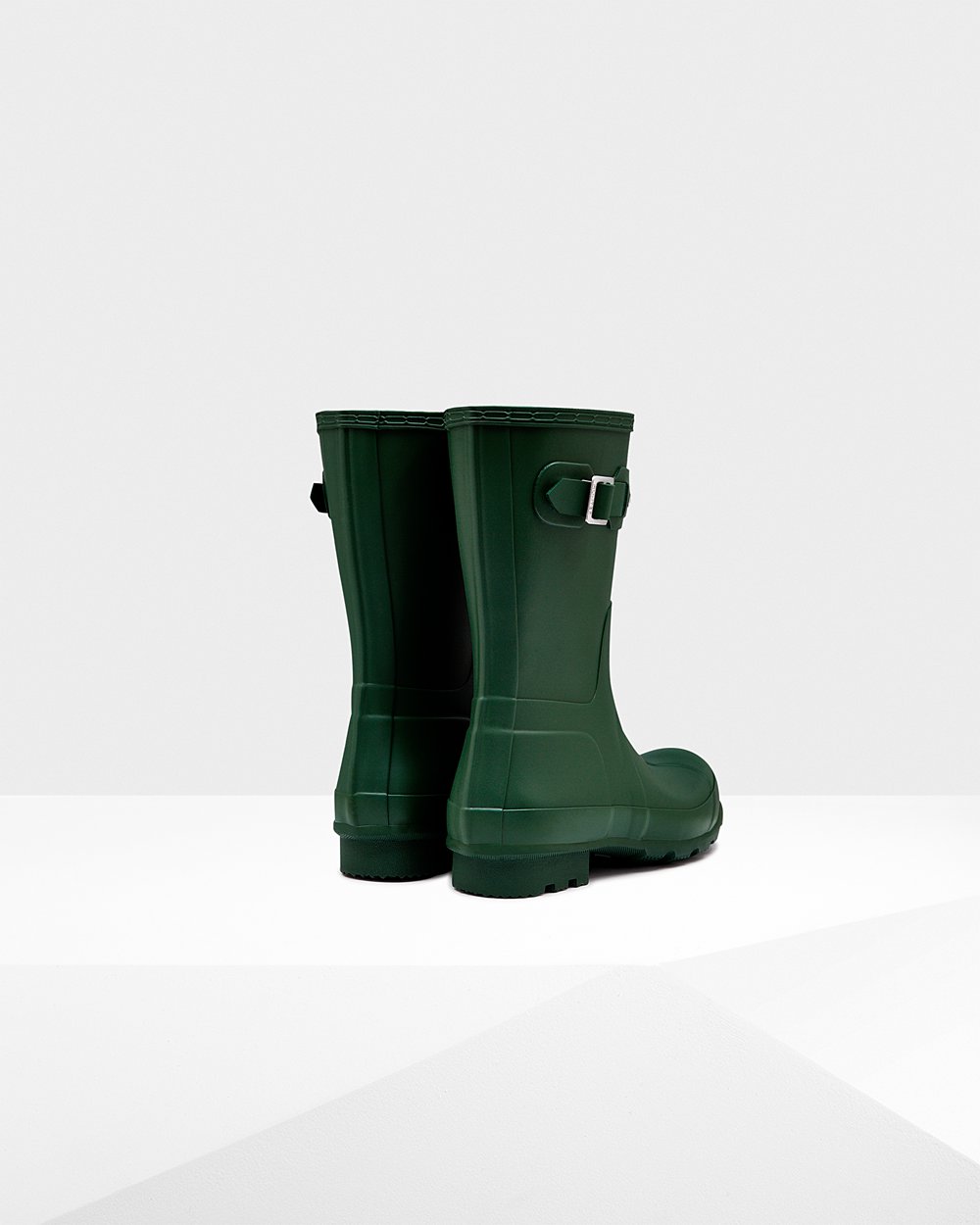 Men Hunter Original | Short Rain Boots Green | NZ-67420-NXPL